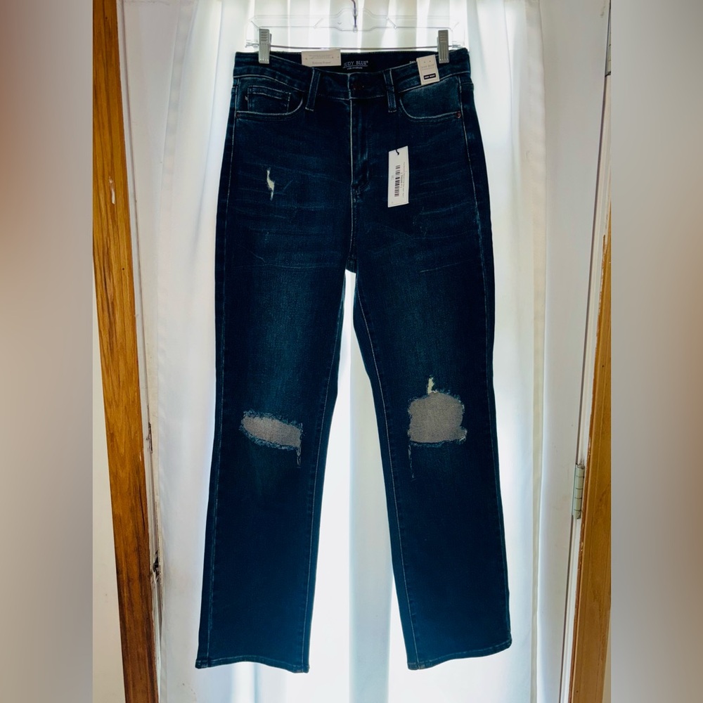 Judy Blue Distressed Dad Jeans